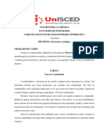 Trabalho de Campo Lectronica Analogica Curso de Enga. Informatica - 2024