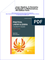 Download ebook Practical Linear Algebra A Geometry Toolbox Textbooks In Mathematics 4Th Edition Farin online pdf all chapter docx epub 