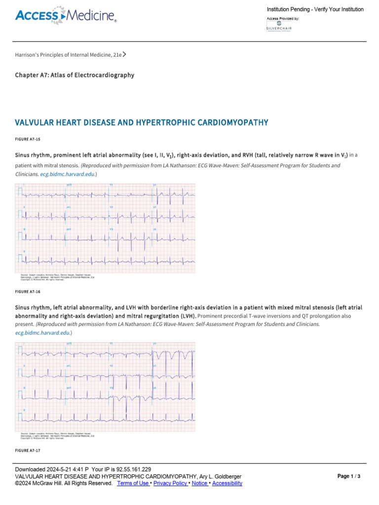 Valvular Heart Disease and Hypertrophic Cardiomyopathy | PDF ...