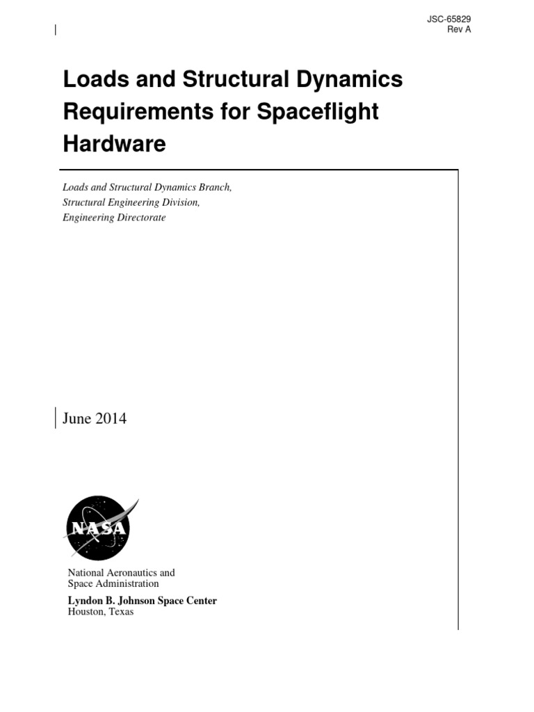 JSC-65829 Dyanmic Transport Loads | PDF | Nasa | Flight