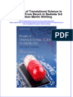 Principles of Translational Science in Medicine From Bench To Bedside 3Rd Edition Martin Wehling Online Ebook Texxtbook Full Chapter PDF