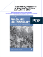 Ebook Pragmatic Sustainability Dispositions For Critical Adaptation 2Nd Edition Steven A Moore Editor Online PDF All Chapter