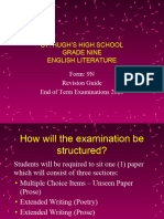 EOT Examination 2023 Revision Guide - Form 9N