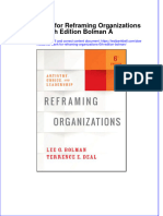PDF Test Bank For Reframing Organizations 6Th Edition Bolman Online Ebook Full Chapter