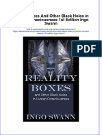 Ebook Reality Boxes and Other Black Holes in Human Consciousness 1St Edition Ingo Swann Online PDF All Chapter