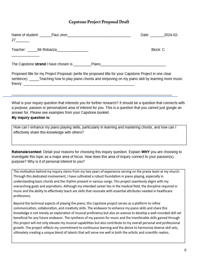 Capstone Draft Proposal 1 Pdf Mentorship Learning