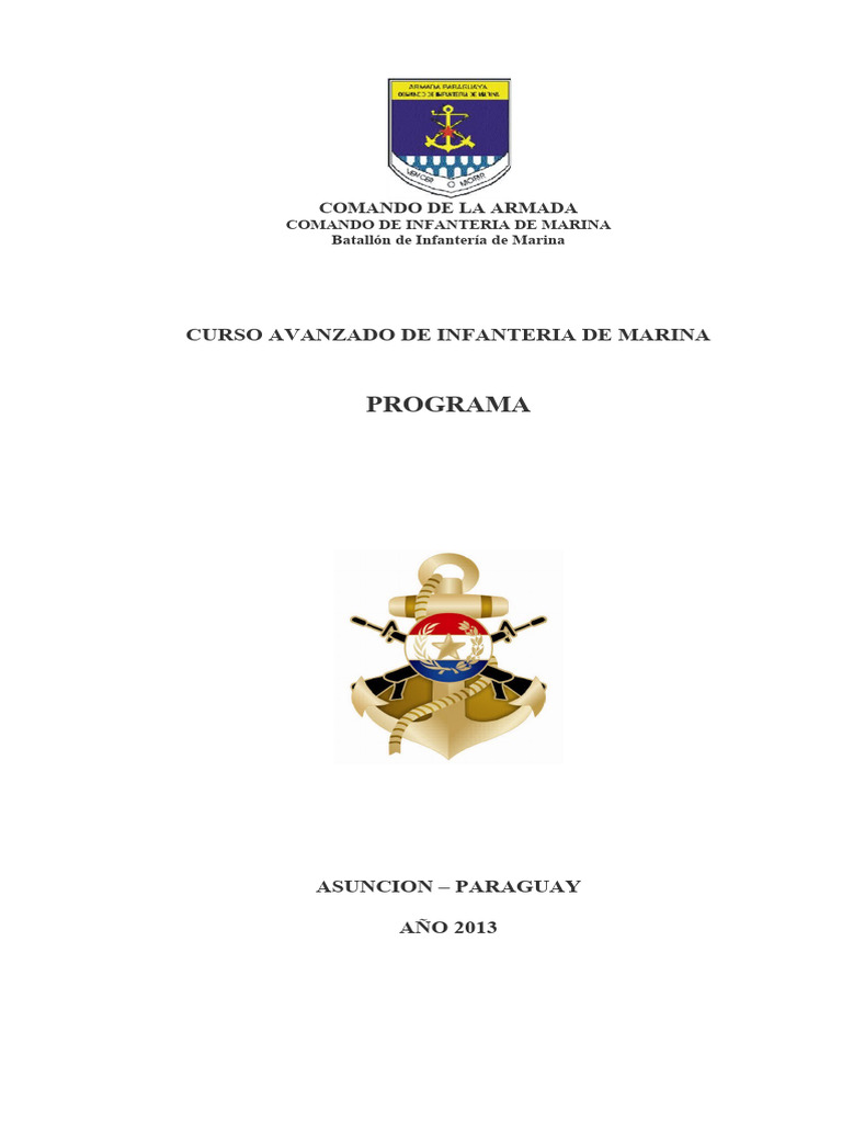 Programa Cavim | PDF | Cuerpo de Marines de los Estados Unidos | Infantería