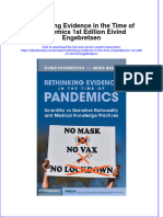 Rethinking Evidence in The Time of Pandemics 1St Edition Eivind Engebretsen Online Ebook Texxtbook Full Chapter PDF