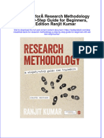 Download pdf Test Bank For Research Methodology A Step By Step Guide For Beginners 4Th Edition Ranjit Kumar online ebook full chapter 