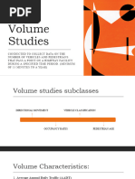 Volume Studies