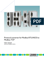 Protocol Converter For Modbus RTU/ASCII To Modbus TCP: User Manual