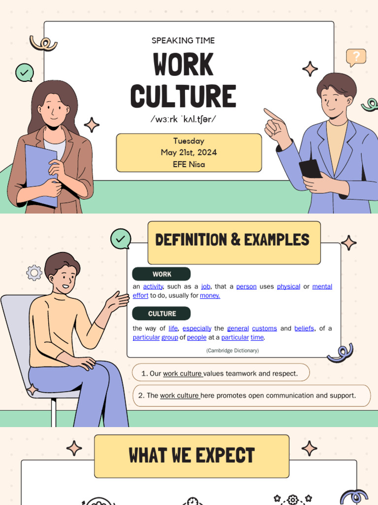 Work Culture Vocabulary and Practices | PDF | Vocabulary | Leadership