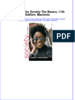 Download pdf Test Bank For Society The Basics 11Th Edition Macionis online ebook full chapter 