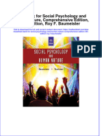 PDF Test Bank For Social Psychology and Human Nature Comprehensive Edition 4Th Edition Roy F Baumeister Online Ebook Full Chapter