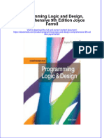 Ebook Programming Logic and Design Comprehensive 9Th Edition Joyce Farrell Online PDF All Chapter