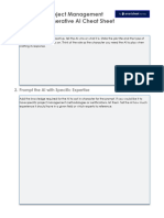 IC How To Write Project Management Prompts For Generative AI Cheat Sheet - 12033 - PDF - 0