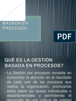 GESTIÓN BASADA EN PROCESO