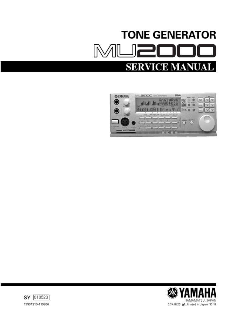 Yamaha Mu2000 SM | PDF