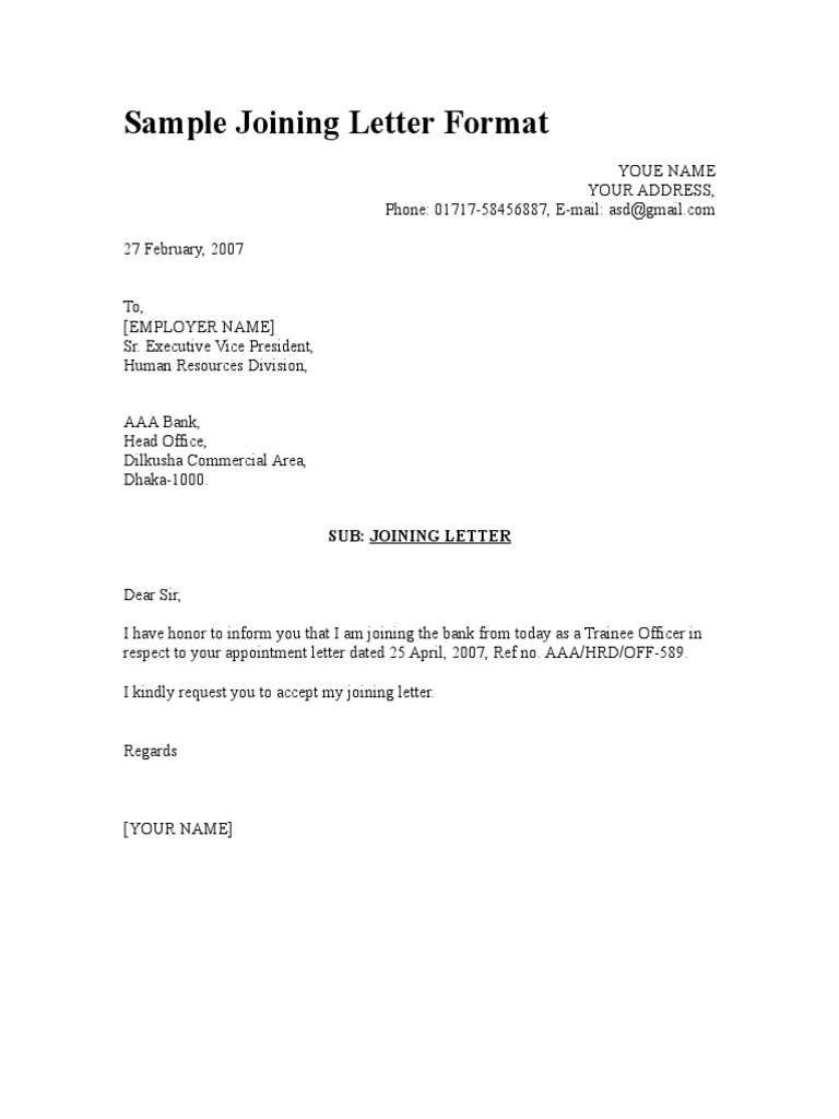 7 upload document form contact Format Letter Sample Joining