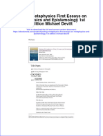 Ebook Putting Metaphysics First Essays On Metaphysics and Epistemology 1St Edition Michael Devitt Online PDF All Chapter