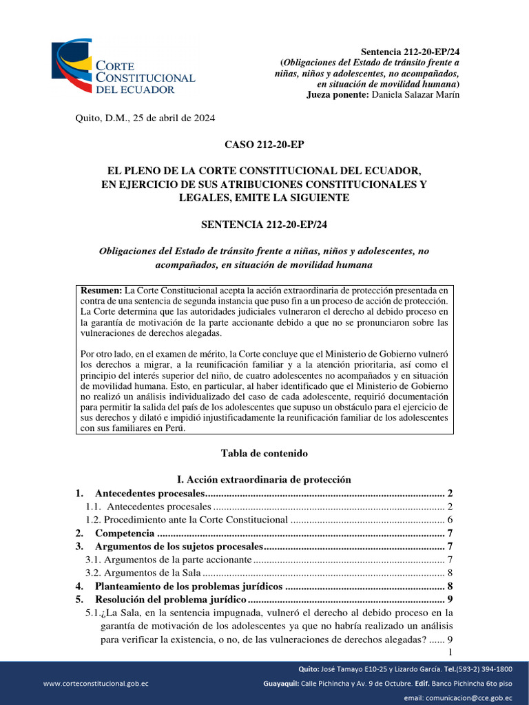 Sentencia de La Corte Constituciona | PDF | Debido al proceso