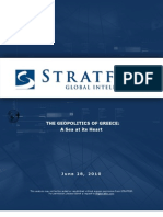 The Geopolitics of Greece: A Sea at Its Heart: J U N e 2 8, 2 0 1 0