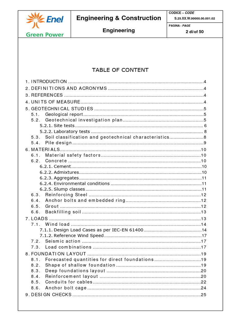 Wind Turbine Foundation Design Guidelines | PDF | Concrete | Deep ...