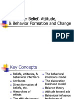 Onsumer Belief, Attitude, & Behavior Formation and Change