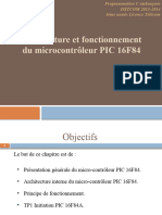 Architecture Et Fonctionnement Du Microcontrôleur PIC 16F84