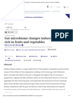 Gut Microbiome Changes Induced by A Diet Rich in Fruits and Vegetables
