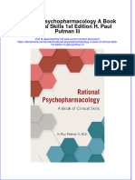 Ebook Rational Psychopharmacology A Book of Clinical Skills 1St Edition H Paul Putman Iii Online PDF All Chapter