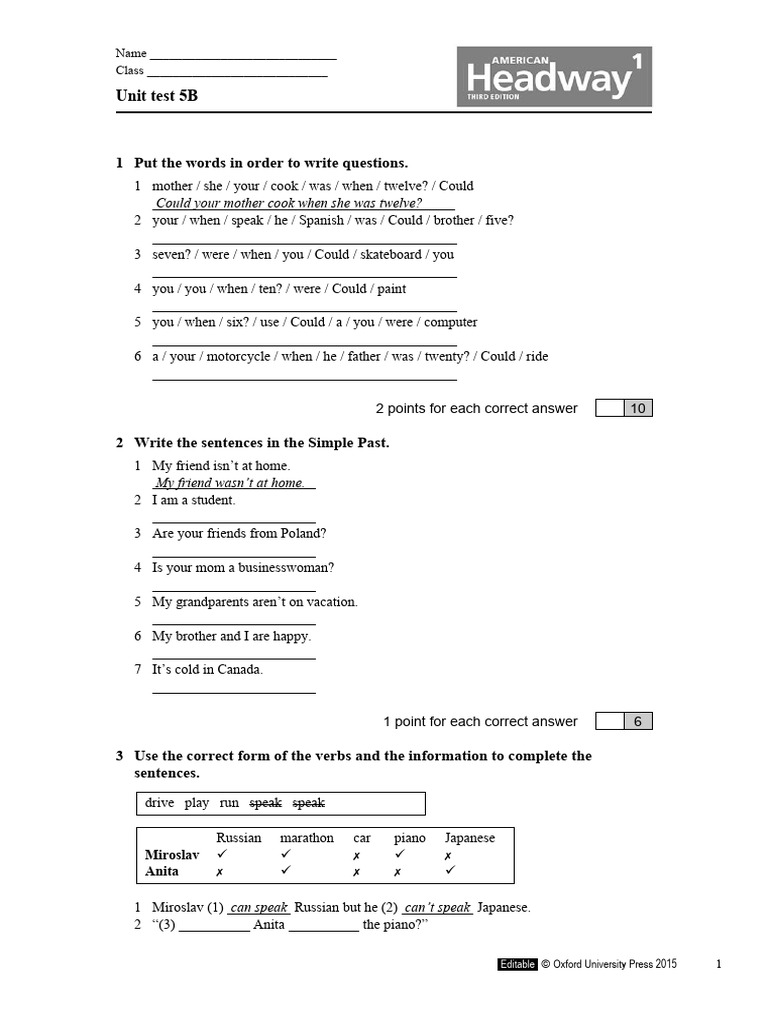 AHW3e_Level 01_Unit Test 5b | PDF | Linguistics | Linguistic Morphology