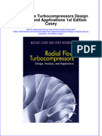 Ebook Radial Flow Turbocompressors Design Analysis and Applications 1St Edition Casey Online PDF All Chapter