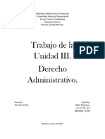 Trabajo de La Unidad III, Derecho Administrativo