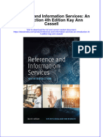 Reference and Information Services An Introduction 4Th Edition Kay Ann Cassell Online Ebook Texxtbook Full Chapter PDF
