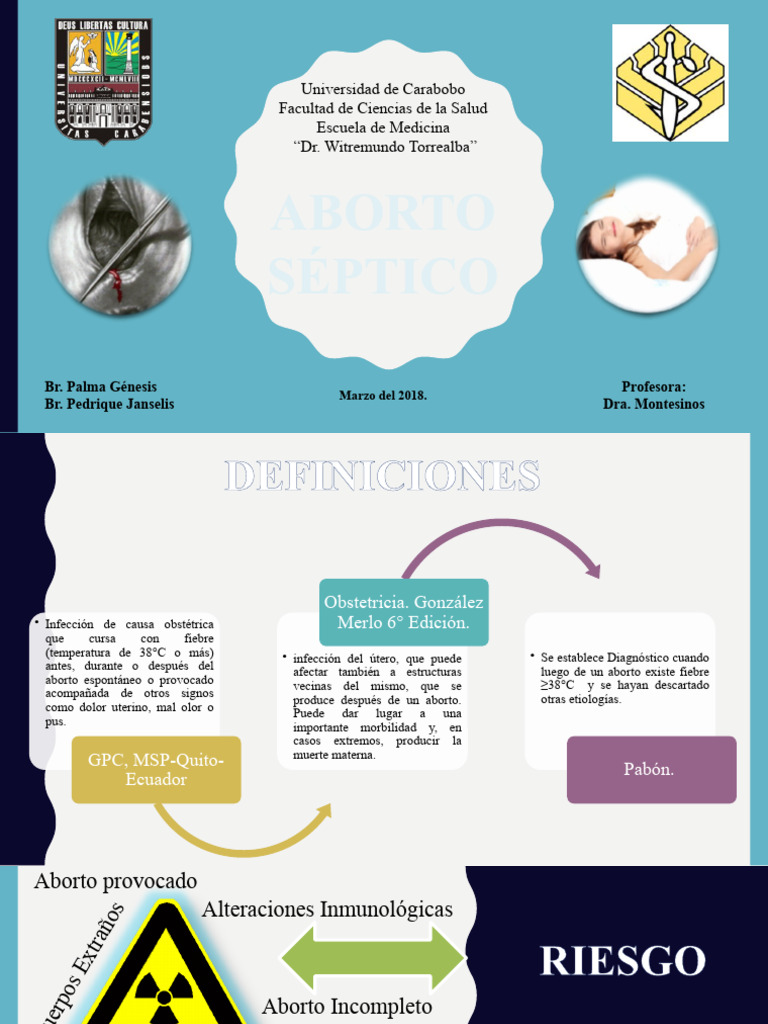 Aborto Séptico: Diagnóstico y Manejo | PDF | Aborto espontáneo | Plaqueta