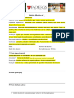 Aula 12 - Modelo de Plano de Aula de Futebol e Futsal (Peso 4) - Com InformaÃ Ã Es