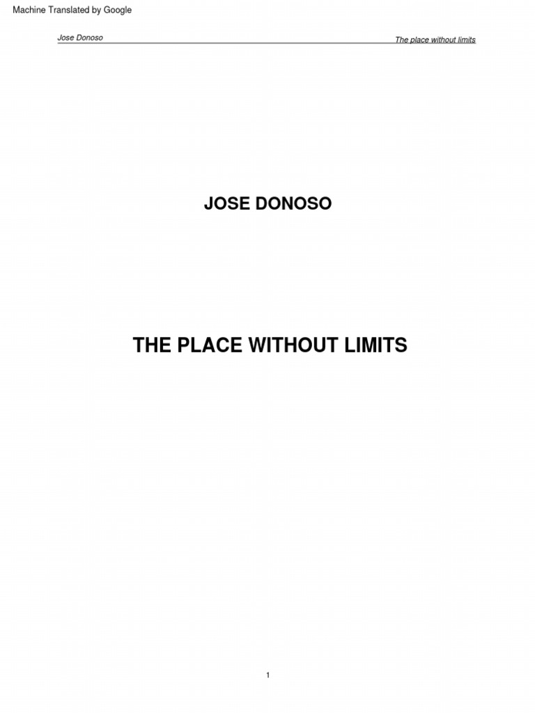 The Place Without Limits Overview PDF