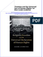 Ebook Religious Freedom and The Universal Declaration of Human Rights 1St Edition Linde Lindkvist Online PDF All Chapter