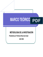 Marco Teórico: Metodologia de La Investigación