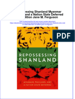 Ebook Repossessing Shanland Myanmar Thailand and A Nation State Deferred 1St Edition Jane M Ferguson Online PDF All Chapter