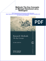Ebook Research Methods The Key Concepts 2Nd Edition Michael Hammond Jerry Wellington Online PDF All Chapter