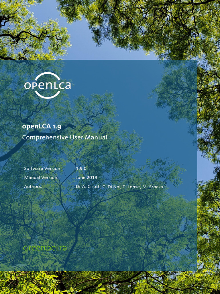 openLCA 1.9 User Guide | PDF | Databases | System
