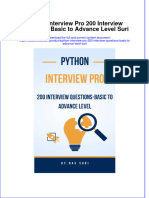 Python Interview Pro 200 Interview Questions Basic To Advance Level Suri Online Ebook Texxtbook Full Chapter PDF