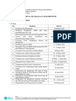 JADWAL PELAKSANAAN UJI KOMPETENSI