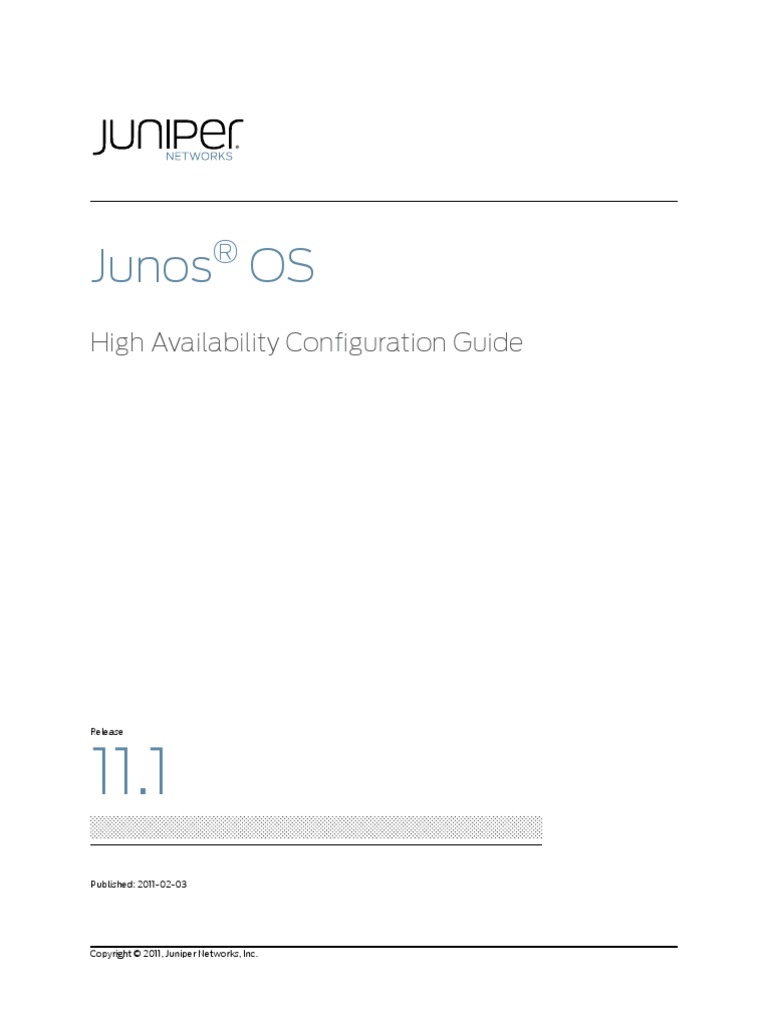 Config Guide High Availability | PDF | Computers | Technology & Engineering