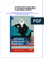 Ebook Rethinking Alternatives With Marx Economy Ecology and Migration Marcello Musto Editor Online PDF All Chapter