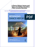 Download ebook Rethinking Dance History Issues And Methodologies 2Nd Edition Geraldine Morris And Larraine Nicholas online pdf all chapter docx epub 