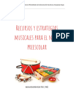 RECURSOS Y ESTRATEGIAS  MUSICALES  PARA EL NIVEL PREESCOLAR.