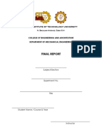 Laboratory Report Cover Page - Final